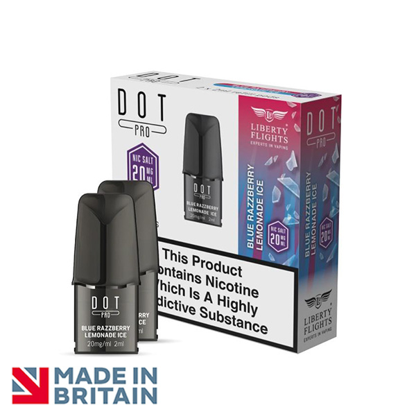 DOT PRO(ドットプロ)専用 交換用ブルーラズベリーレモネードアイスフレーバーポッド(ニコチン2.0%)2個入り
